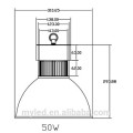 8000lumens avec angle de faisceau de 90 degrés 100W Led High Bay Light